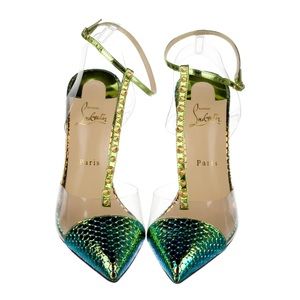 Christian Louboutin Nosy Spikes 100 T-Strap pumps